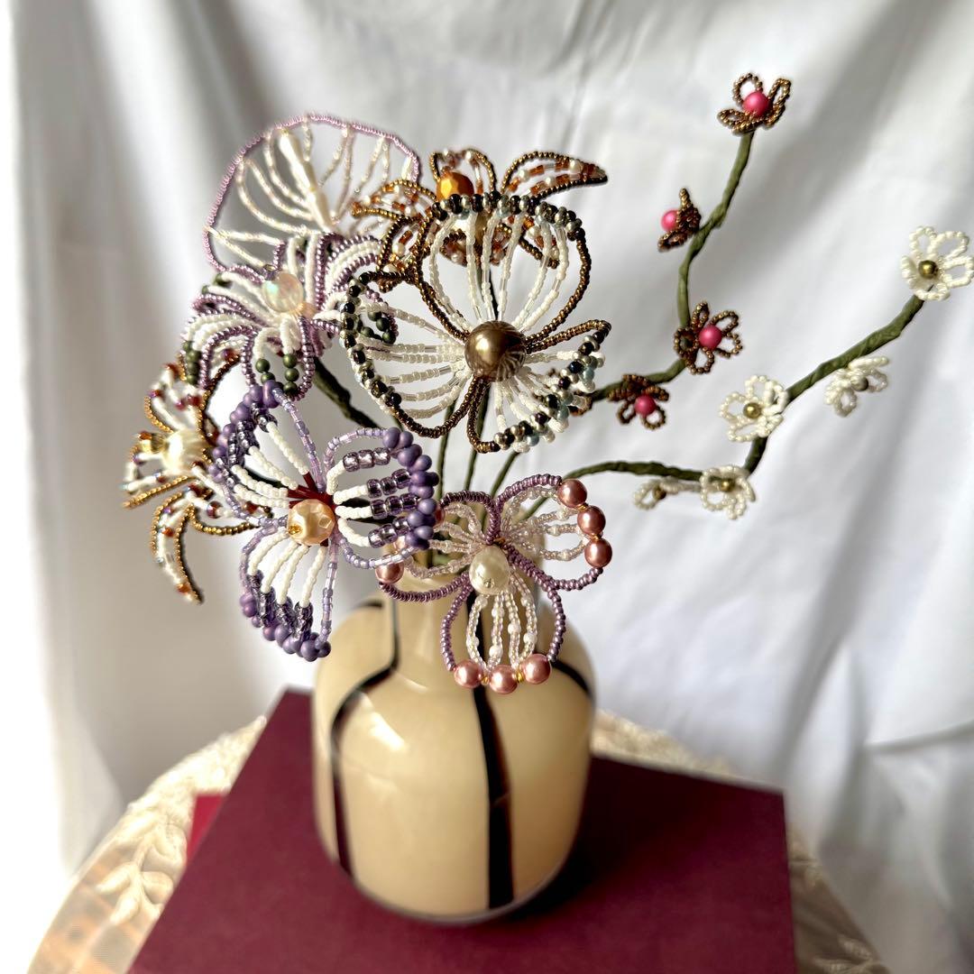 ビーズフラワー　ブーケ