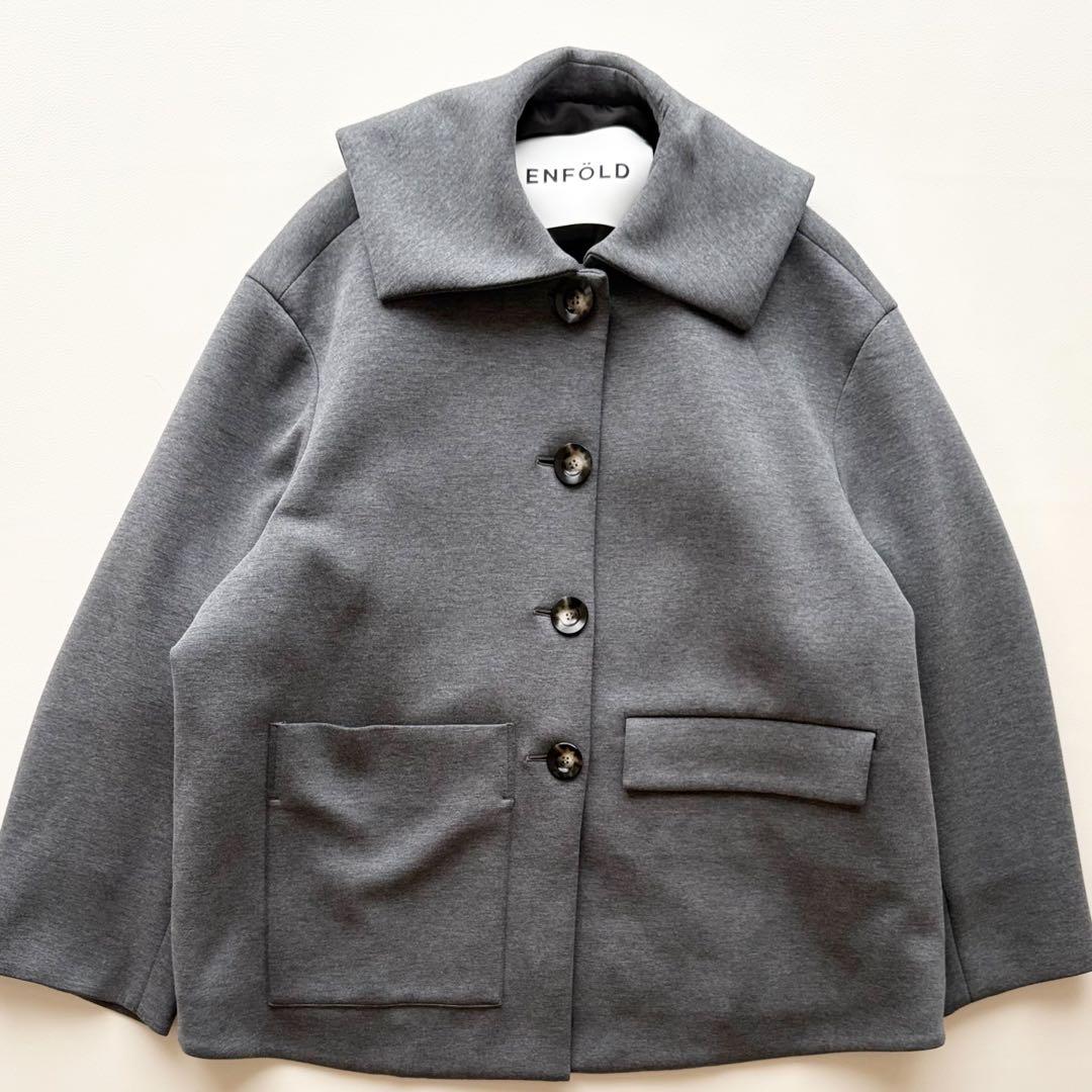 24AW✨ENFÖLD FLAT-COLLAR SILHOUETTE COAT
