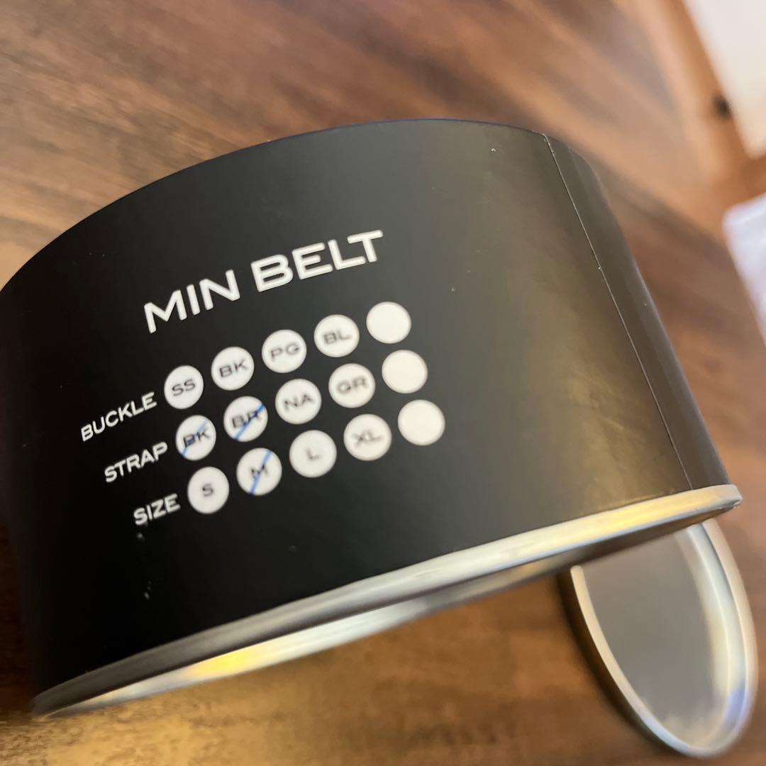 NEW MIN BELT リバーシブルベルト ブラック×ブラウン