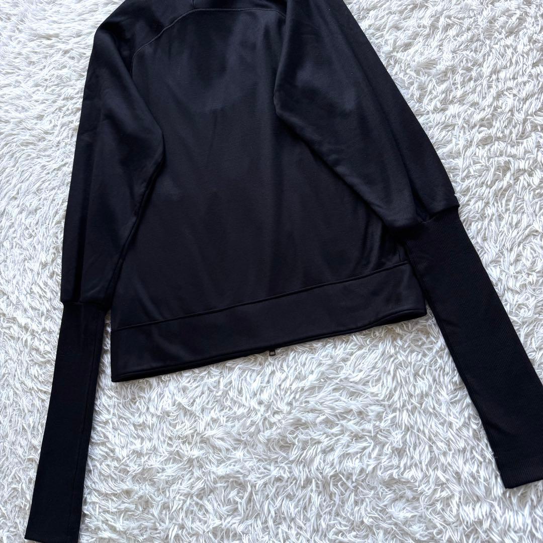 グッチ　ジャージ　セットアップ　シルク　絹　インターロッキング　刺繍ロゴ　黒　S