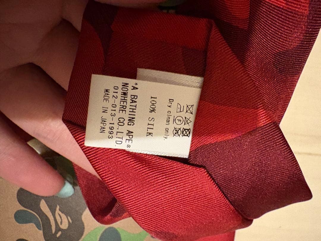 ス*オ様 MR.BATHING APE カモ柄 camo ネクタイ