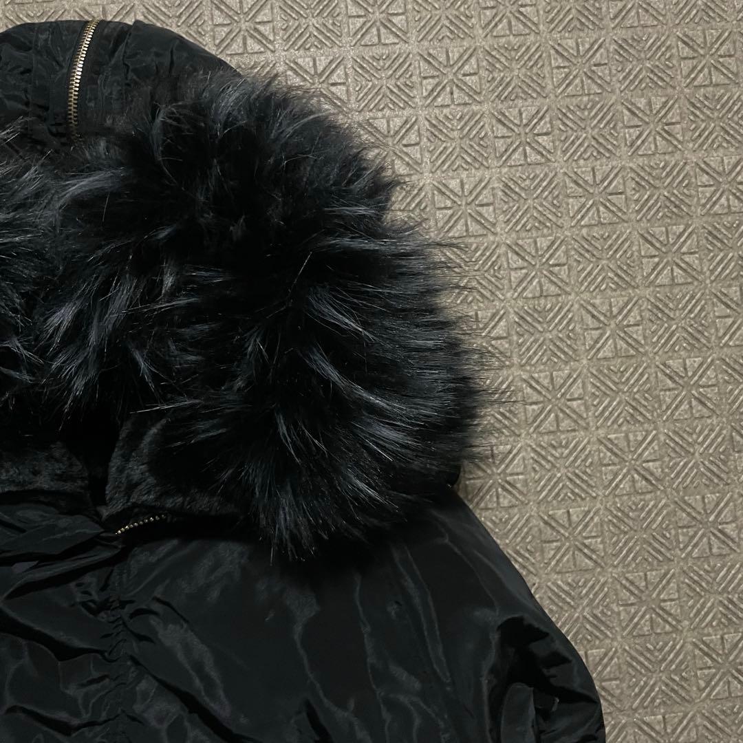 Y2K N2B OPIUM 短丈 フライト ボンバージャケット ファーフード66