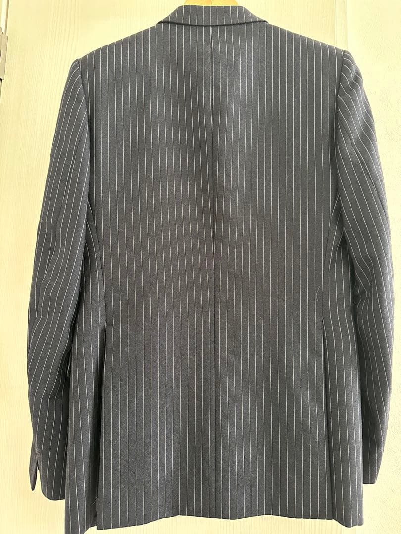 マルタンマルジェラ ストライプ ブレザー ネイビーサイズ48