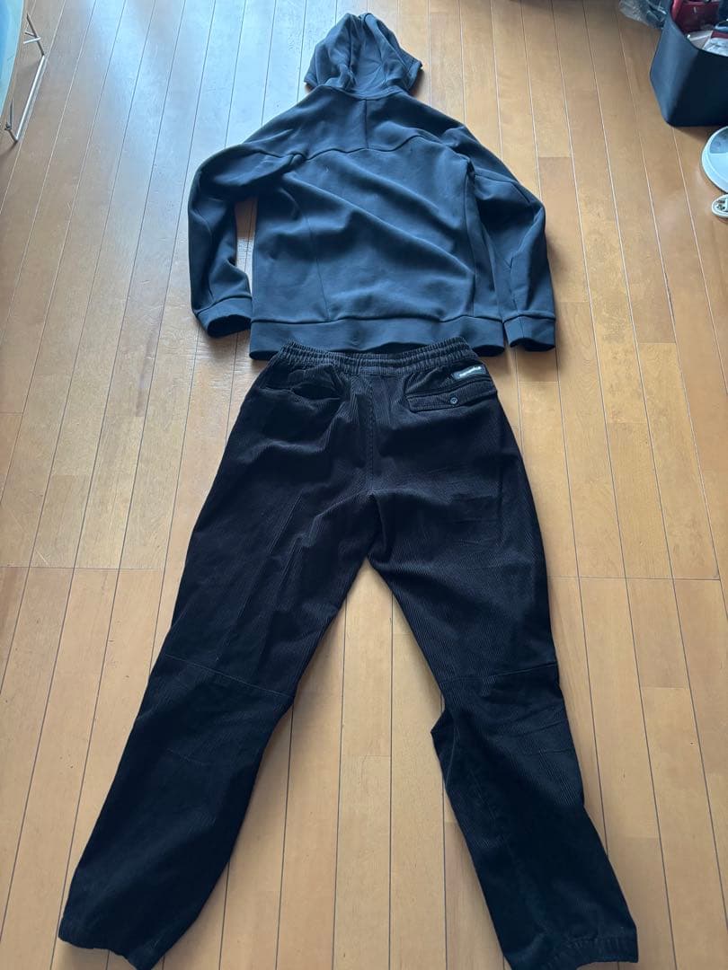 nanamica × Reebok コーデュロイボトム　パーカー　ナリフリ