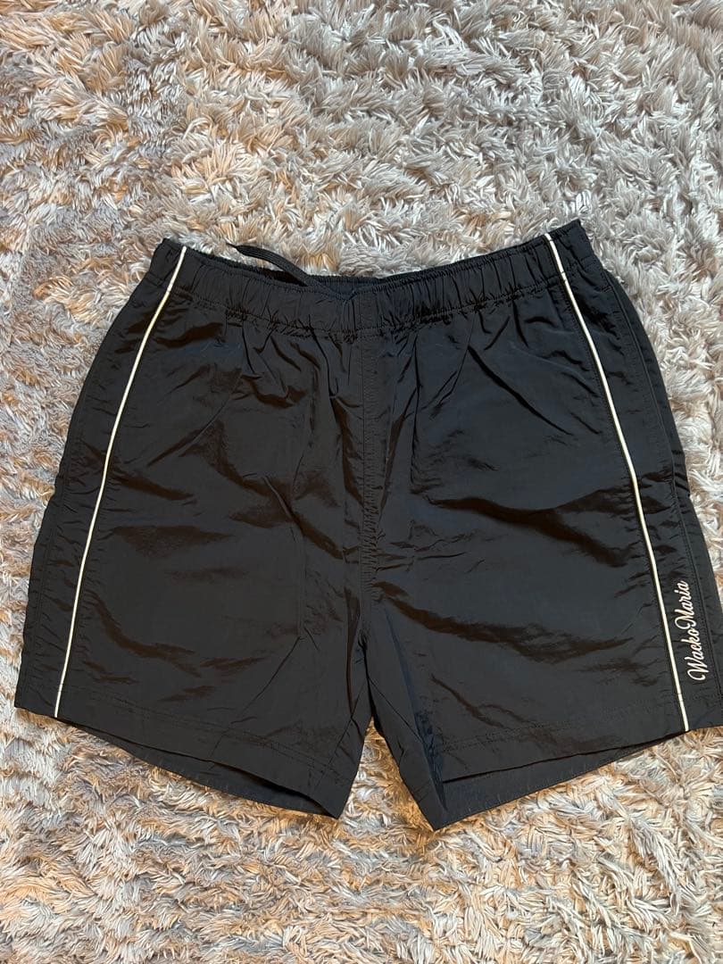 WACKO MARIA BOARD SHORTS 黒　L