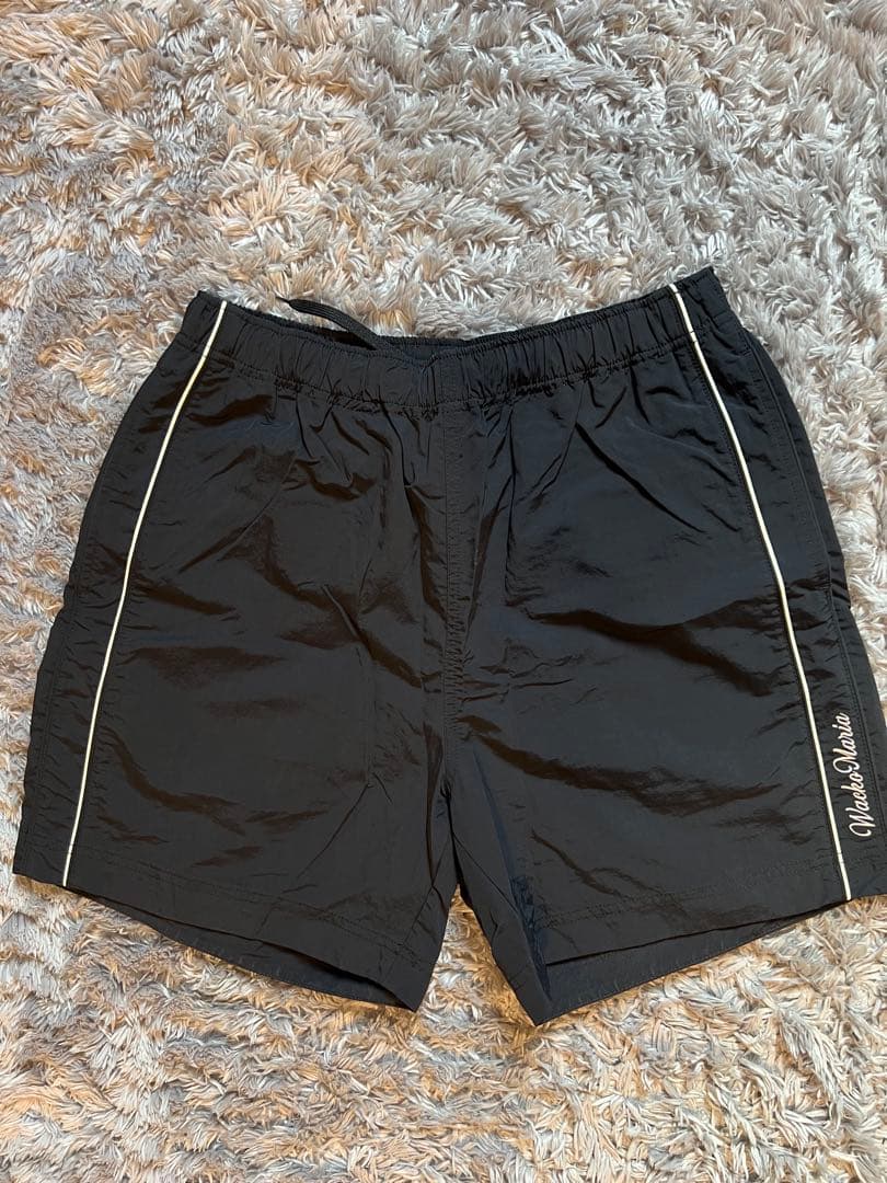 WACKO MARIA BOARD SHORTS 黒　L