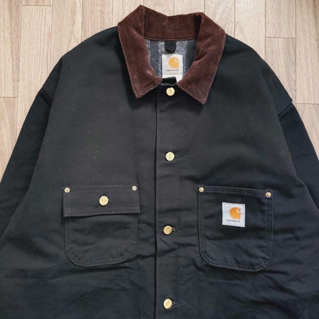 美品 Carhartt チョアコート ブラック USA製 2XL相当