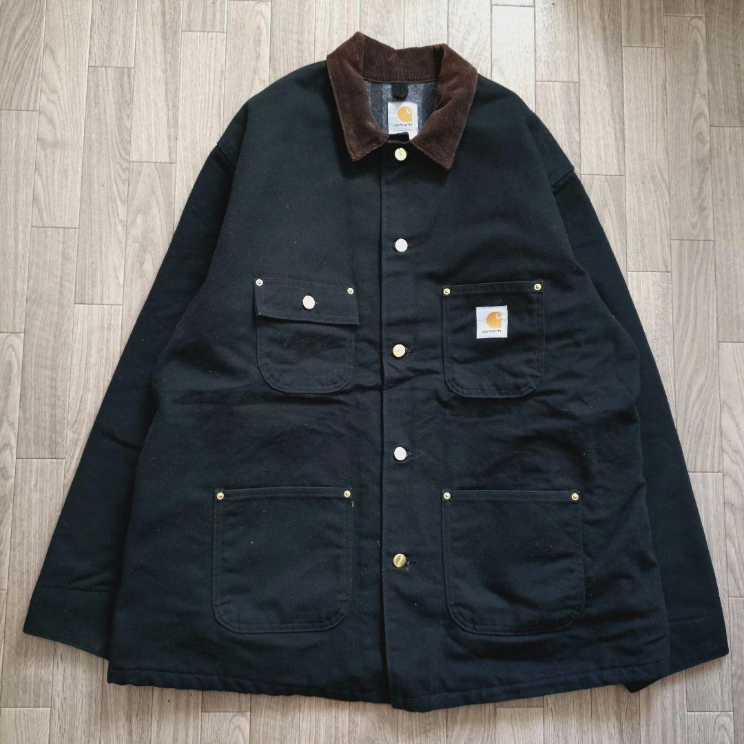 美品 Carhartt チョアコート ブラック USA製 2XL相当