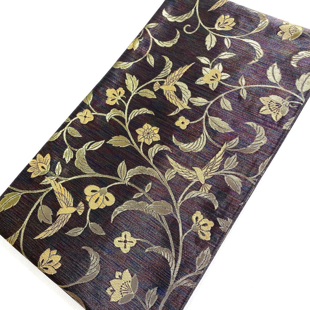 専用帯6071 ●斉藤三才 高級 正絹 六通 袋帯