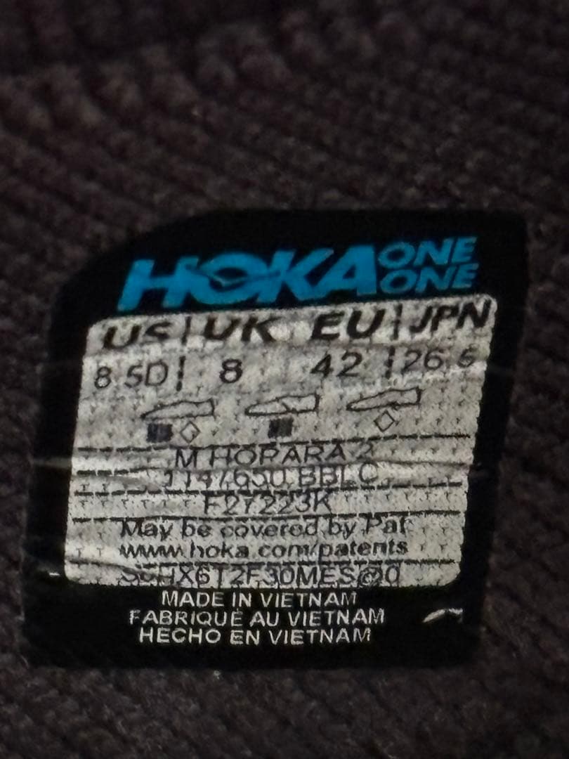 HOKA HOPARA2メンズ26.5㎝ブラック スポーツサンダル