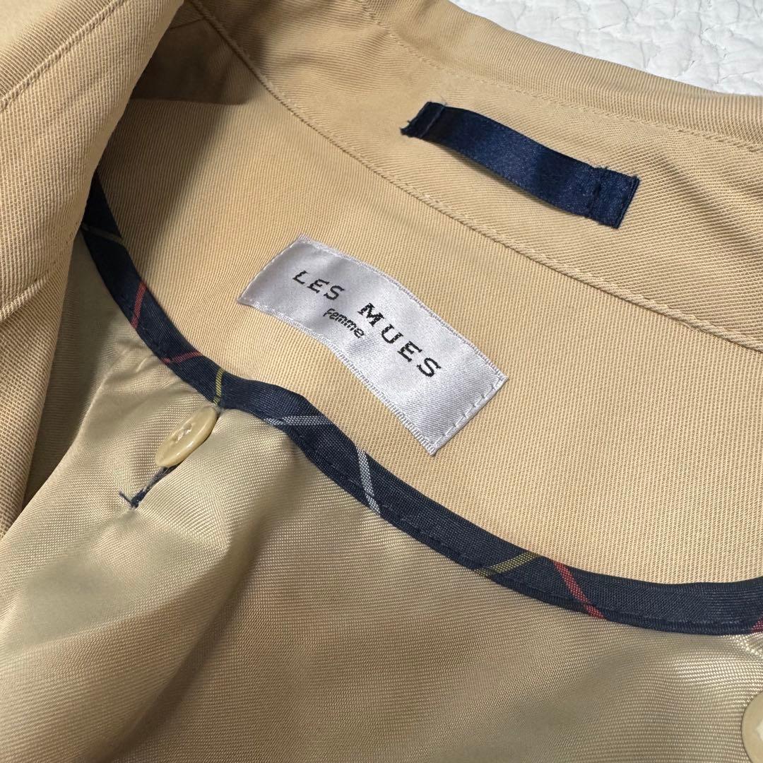 【美品】AOKI LES MUES トレンチコート ベージュ 6L ライナー付き