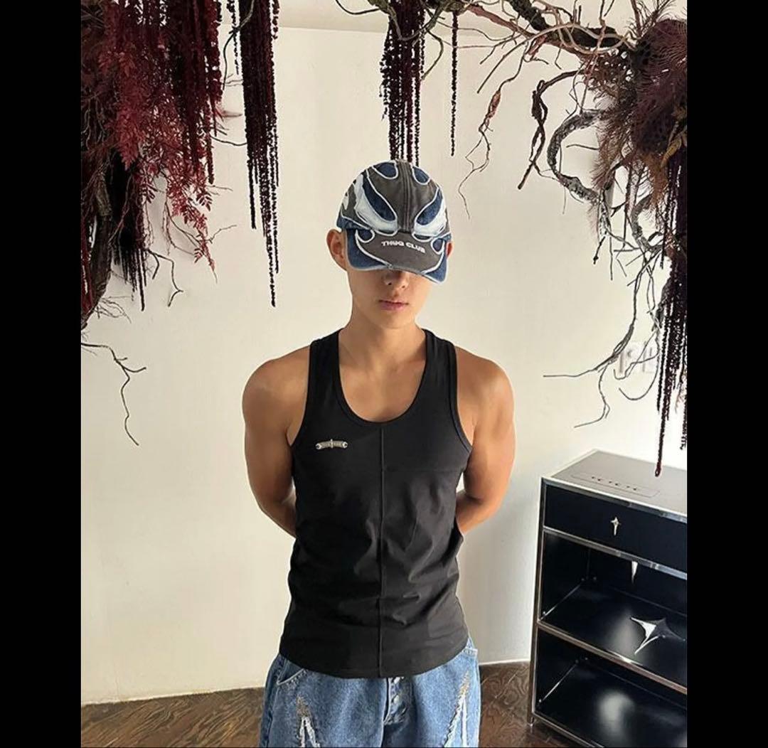 【即購入OK】THUG CLUB サグクラブタンクトップ ブラック　１サイズ