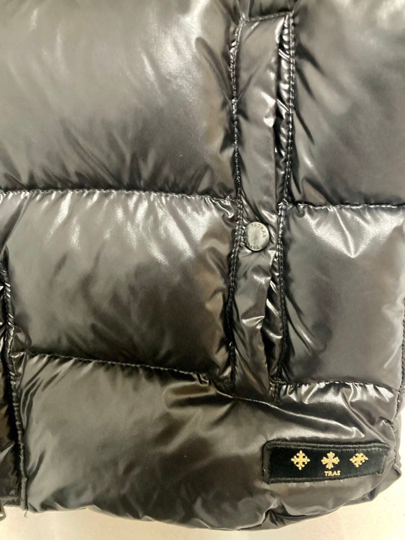 TATRAS フード付きダウンベスト 黒 サイズ02