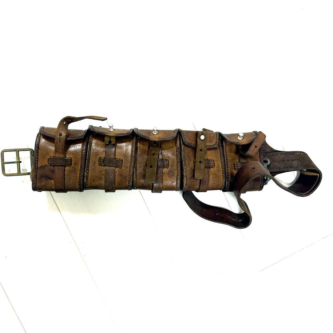 20s 30s ミリタリー　ヴィンテージ　スウェーデン軍　　マシンガンベルト