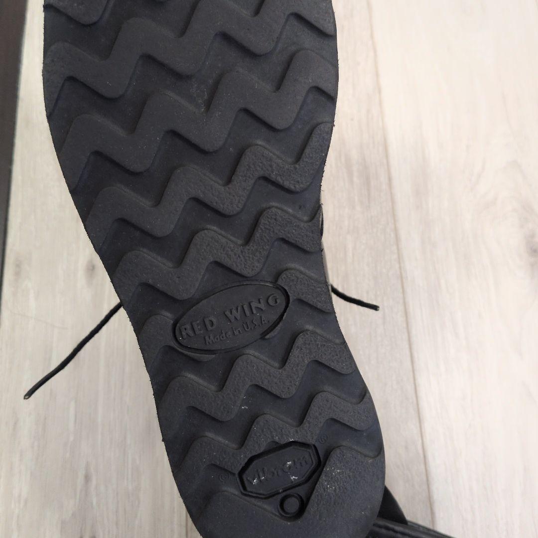 RED WING ブラック レザーブーツ8137 USA81/2 UK71/2