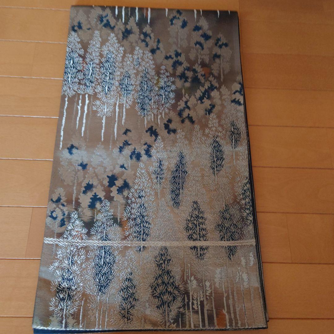 yochan【未使用に近い極美品】小紋フルセット　正絹袷　浮世絵　六通袋帯