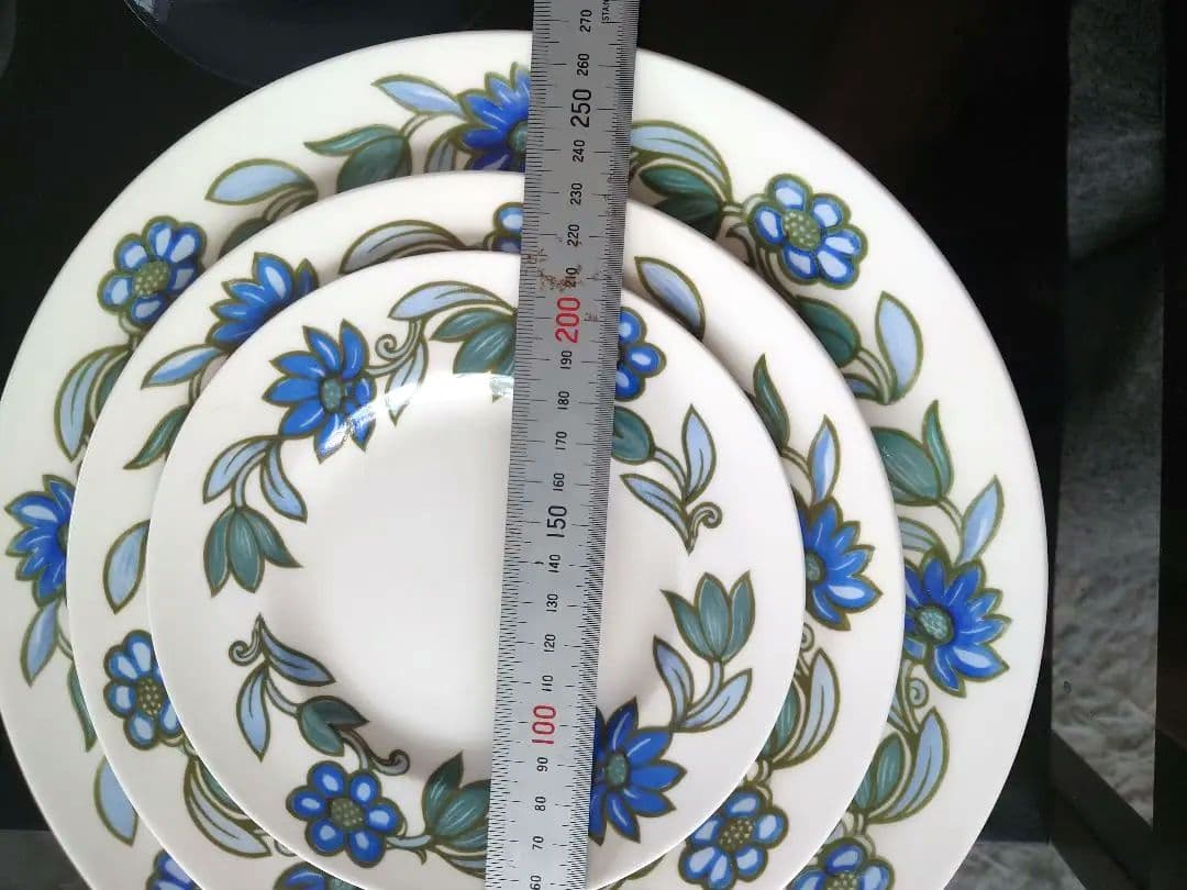 スージークーパー アートヌーボーブループレート 4枚