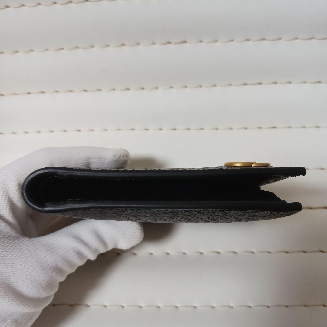 2956【未使用級】GUCCIマーモント　コンパクトウォレット　２つ折り財布