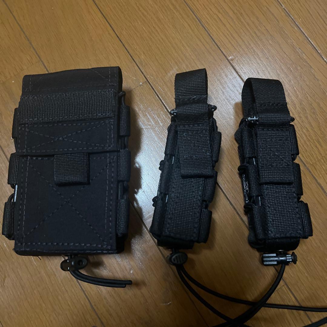 田村装備開発　ポーチセット黒