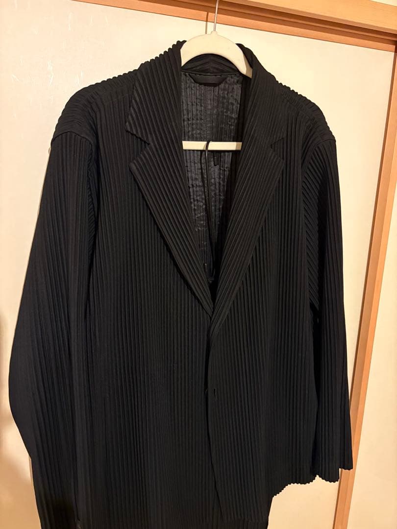HOMME PLISSE ISSEY MIYAKE プリーツ セットアップ 黒