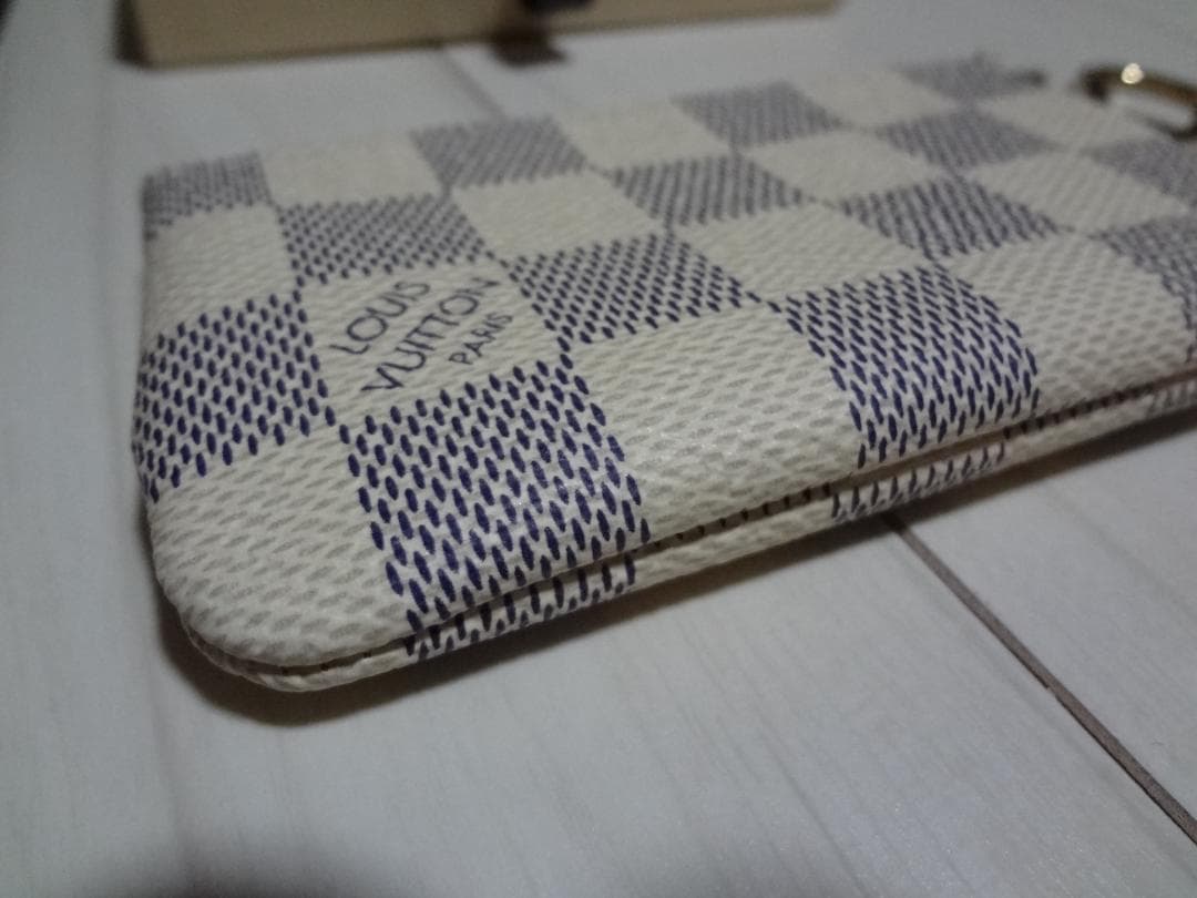 ルイヴィトン　ケース　ダミエ・アズール　ポシェット・クレ　小銭