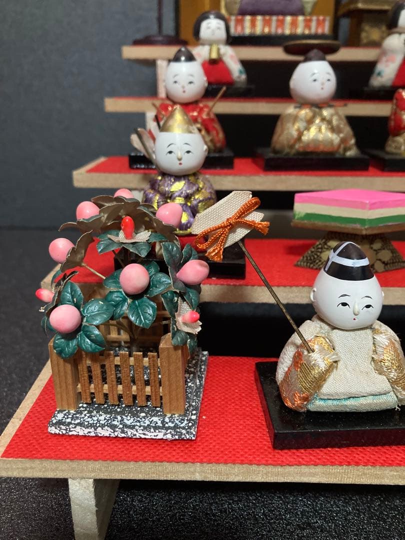 雛人形　るんるんるん　豆雛のみ　木目込み十五人揃え