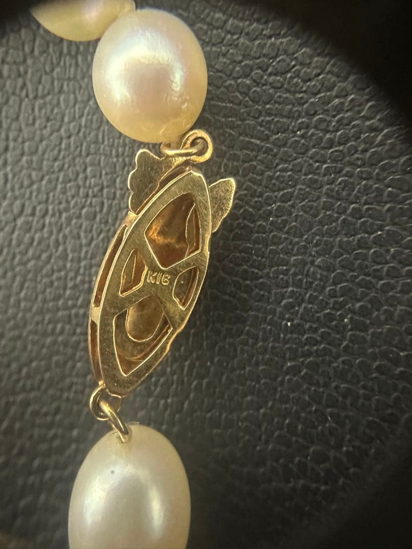 パールネックレス　留め具k18ジャンク