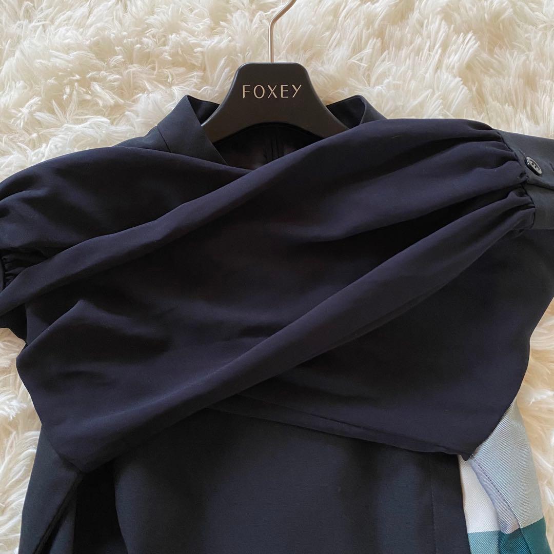 ブルーレーベルクレストブリッジ　ナチュラルドライポプリンドレス　ロングワンピース