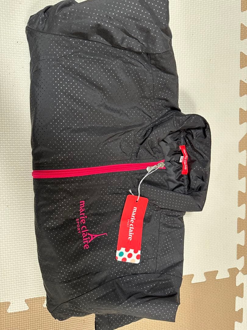 marie claire ドット柄ウィンドブレーカー LLサイズ