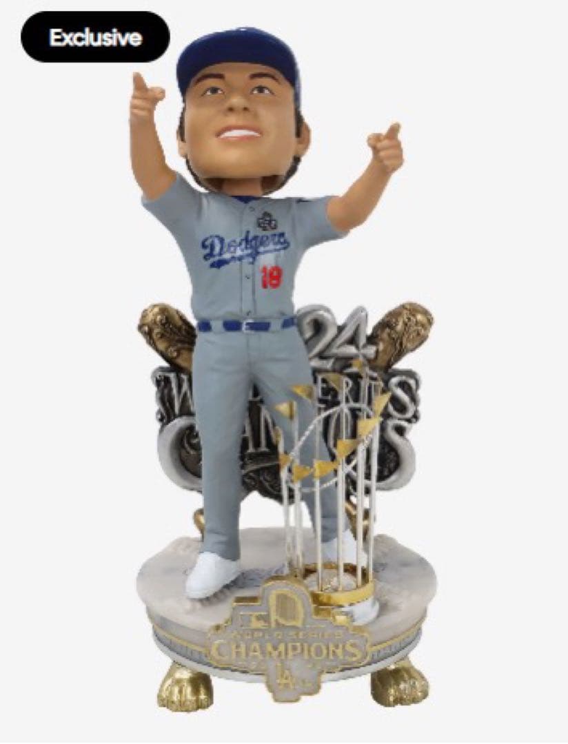 山本由伸 ワールドシリーズボブルヘッド ドジャース