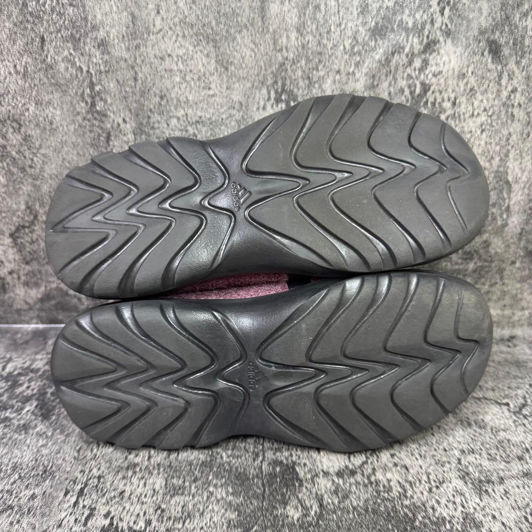 【美品】adidas トアロ クロッグ サンダル ワイン ブラック 25.5