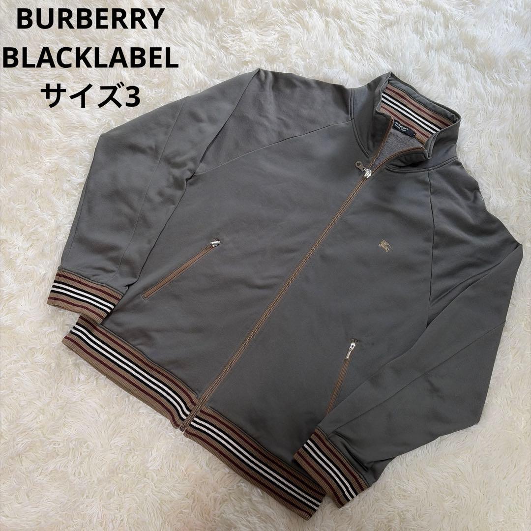 極美品　BURBERRY BLACKLABEL トラックジャケット　オリーブ　3