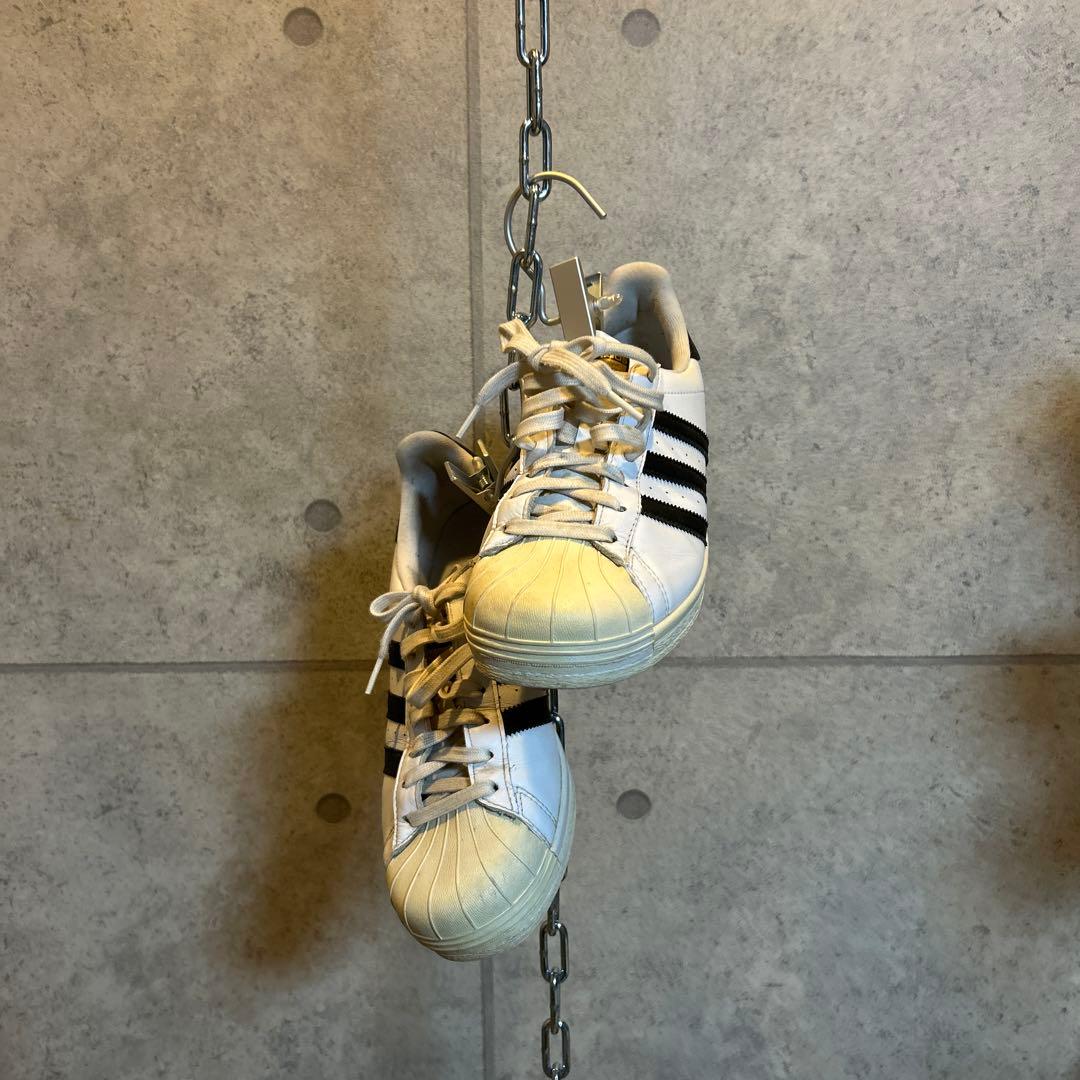 希少 27cm アディダス スーパースター ゴルフシューズ 古着 Y2K