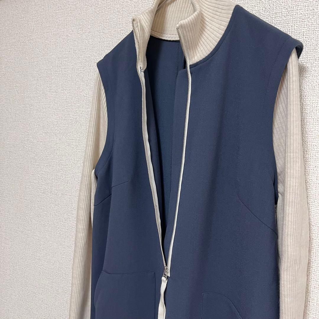 mwj♕　　異素材　ニット　ドッキング　オールインワン　ジャンプスーツ