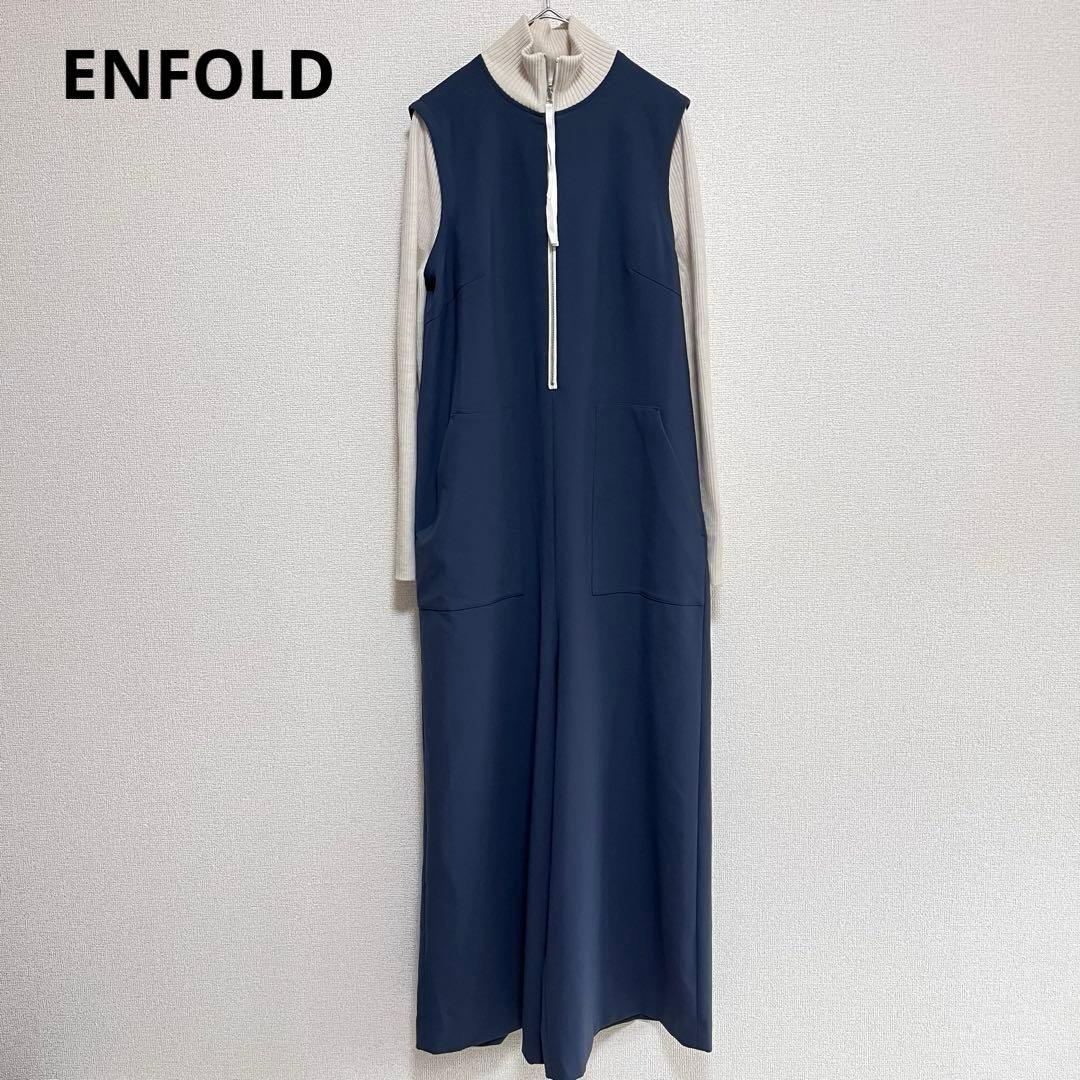 mwj♕　　異素材　ニット　ドッキング　オールインワン　ジャンプスーツ