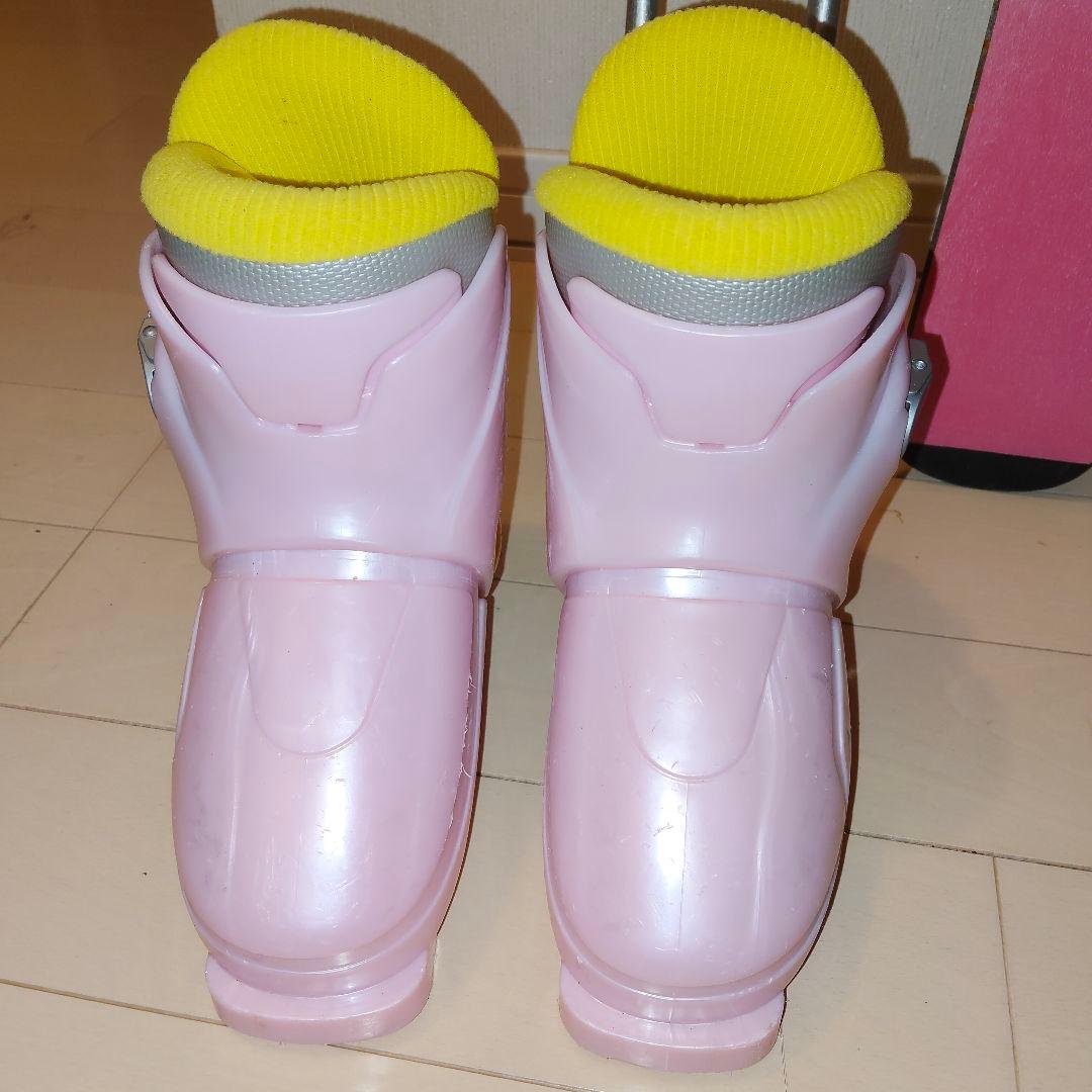 【送料込み】子ども用スキーセット　110cm　ピンク　ビンディング　ケース付