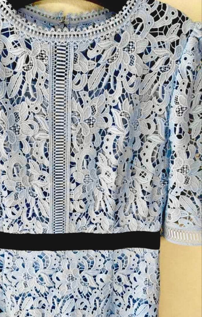 新品　CELFORD 水色　レース　ワンピース