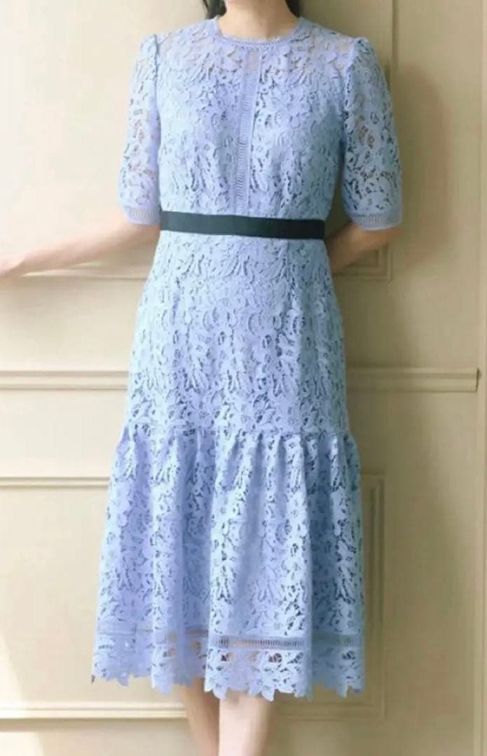 新品　CELFORD 水色　レース　ワンピース