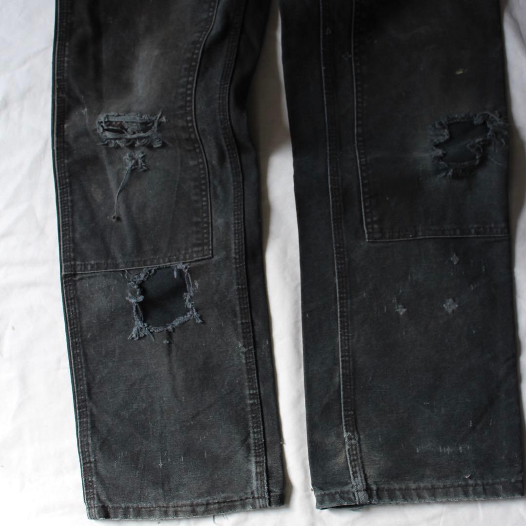 超雰囲気 Carhartt ダブルニー ペインターパンツ BLK 墨黒 ダック地