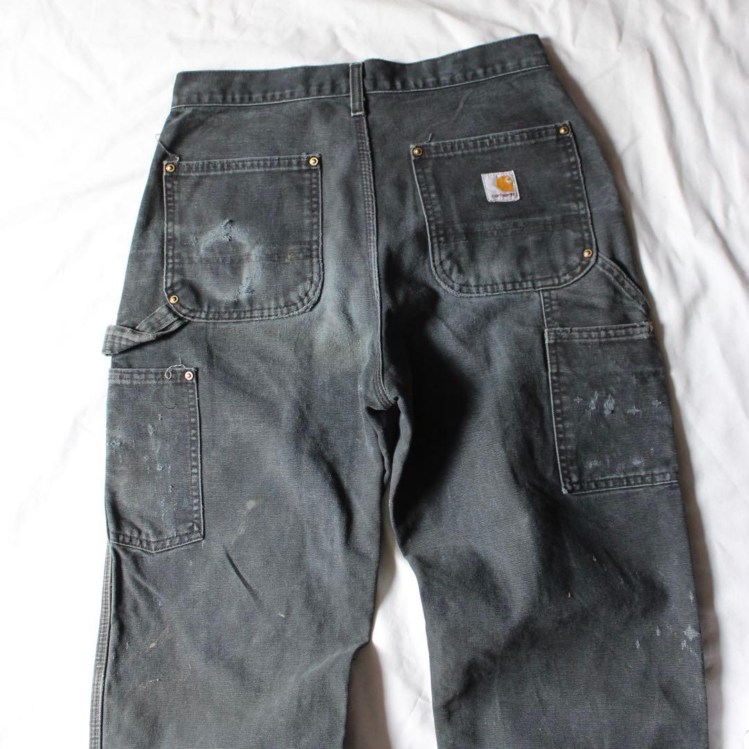 超雰囲気 Carhartt ダブルニー ペインターパンツ BLK 墨黒 ダック地