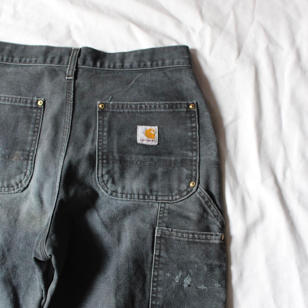 超雰囲気 Carhartt ダブルニー ペインターパンツ BLK 墨黒 ダック地