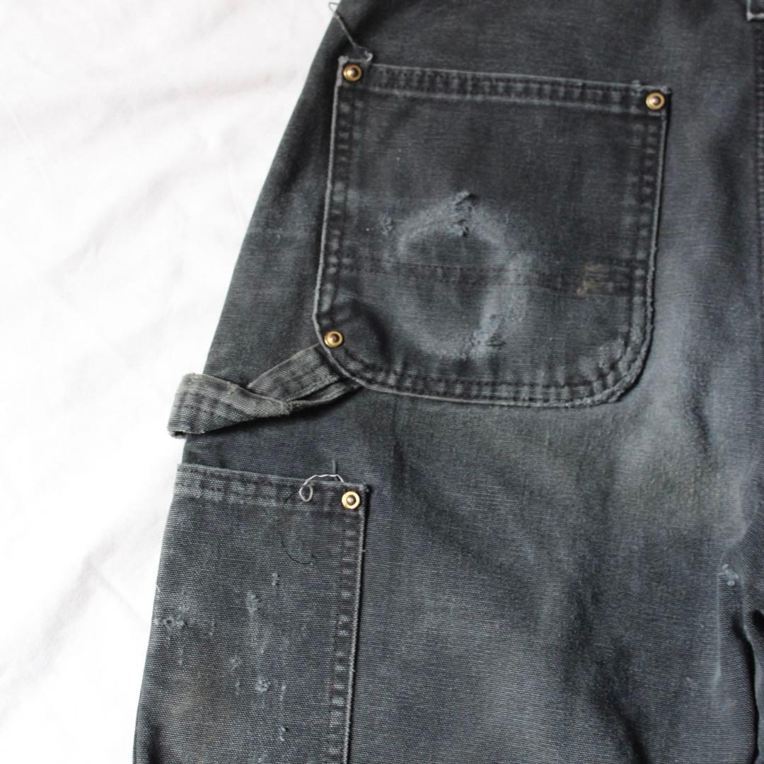 超雰囲気 Carhartt ダブルニー ペインターパンツ BLK 墨黒 ダック地