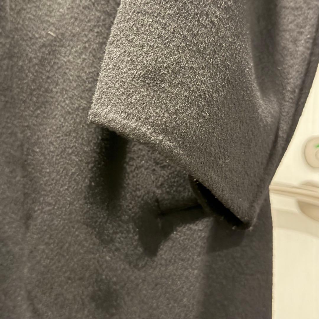 UNIQLO +J カシミヤブレンドオーバーサイズチェスターコート 黒 XL