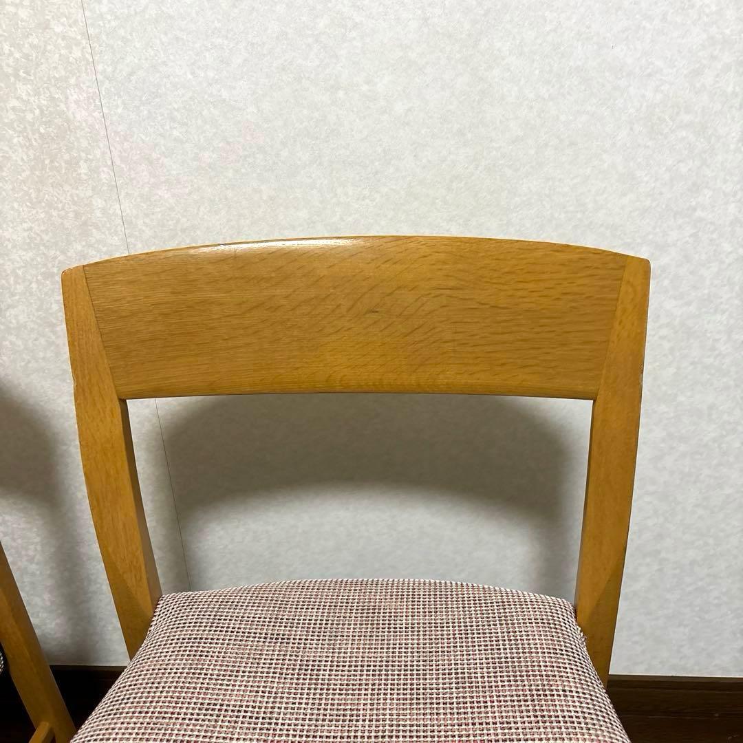 【良品】karimoku ダイニングチェア ２脚セット ①