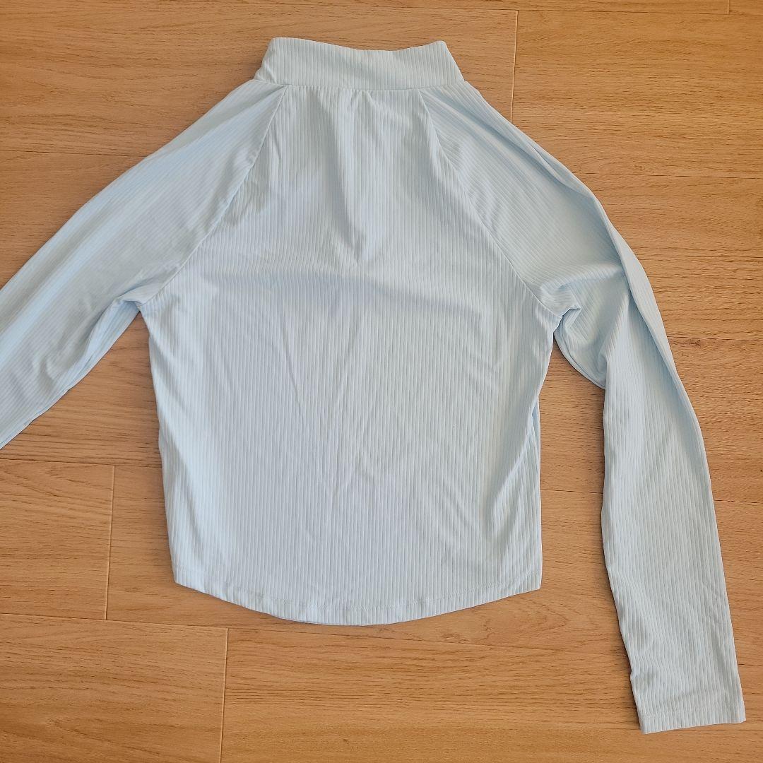 alo 水色 ハーフジップ ヨガウェア