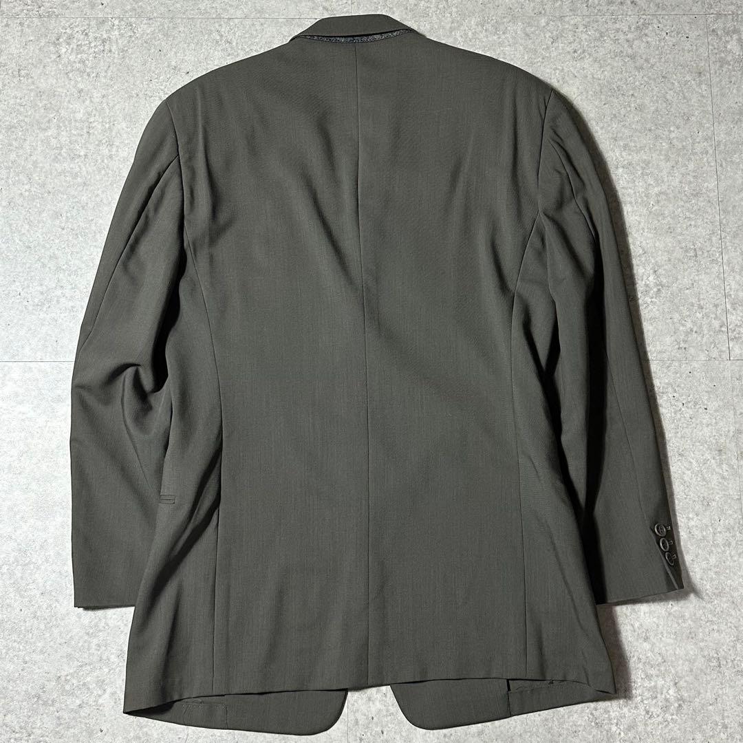 90s Giorgio Armani 美品 濃いグレー バージンウール
