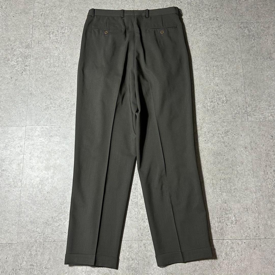 90s Giorgio Armani 美品 濃いグレー バージンウール