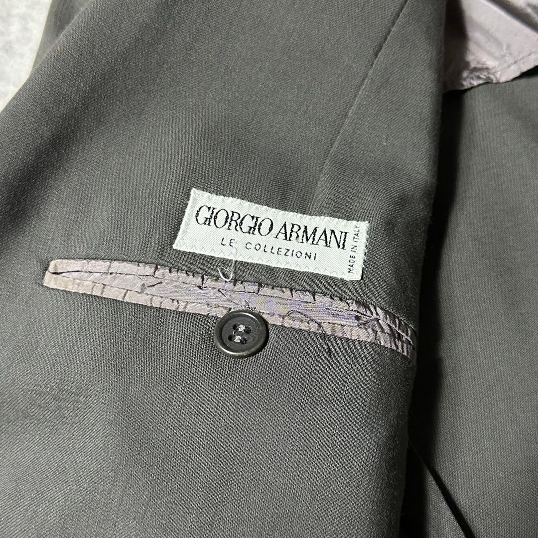 90s Giorgio Armani 美品 濃いグレー バージンウール