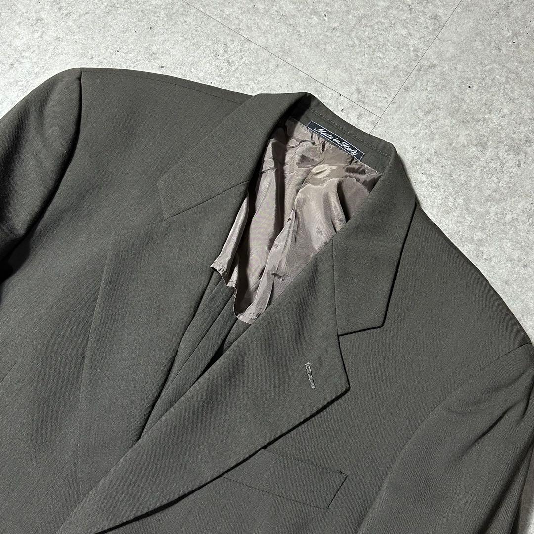 90s Giorgio Armani 美品 濃いグレー バージンウール