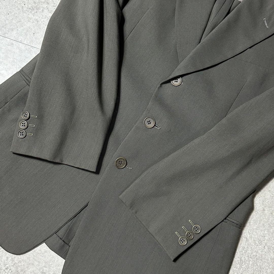 90s Giorgio Armani 美品 濃いグレー バージンウール